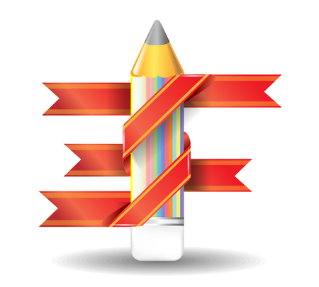 Infographics, pencil  eps vector illustrationのイラスト素材