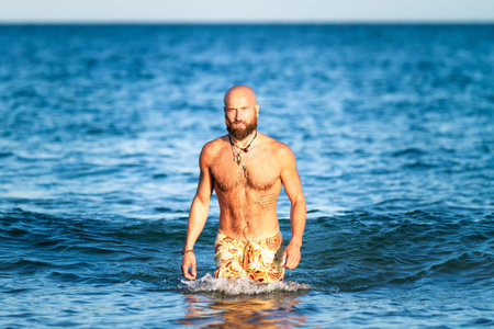 Walk from the seaの写真素材