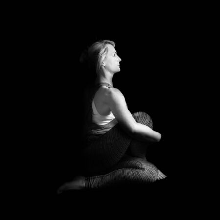 Yoga poseの写真素材