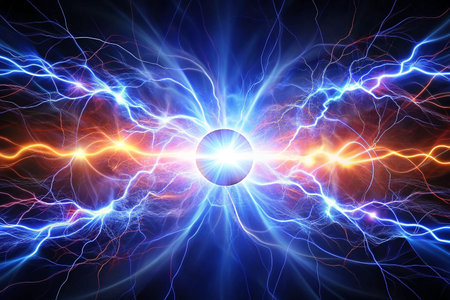 Cosmic energy, electric force, abstract space, powerful energy sourceの素材