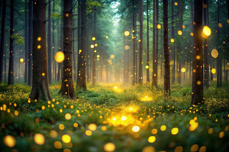 Magical Firefly Forest Pathwayの素材