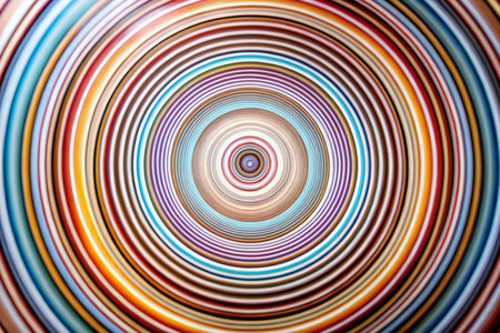 Colorful concentric circles abstract backgroundの素材