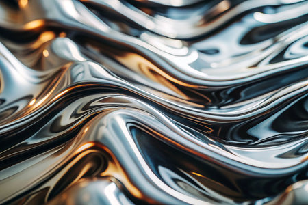 Abstract metallic liquid flowing textureの素材