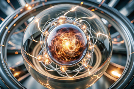 Energy sphere within metallic frameworkの素材