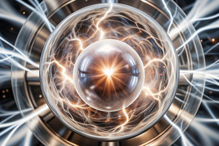 Metallic sphere energy discharge in industrial settingの素材