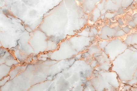 Close-up of elegant marble texture with gold veinsの素材