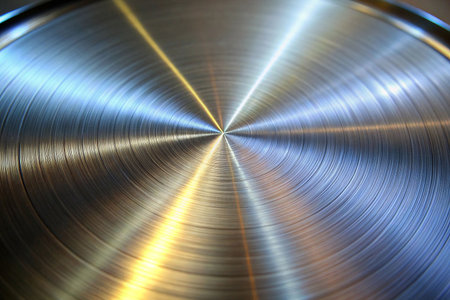 Polished Stainless Steel Tray Top, Circular Design, Light Reflectingの素材