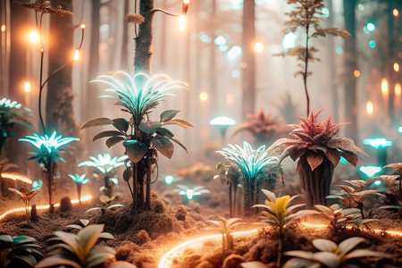 Glow Plants in Mystical Forestの素材