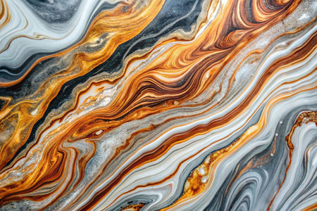 Abstract marbled design, flowing colors, background textureの素材