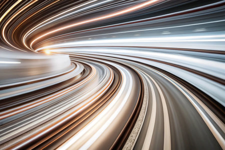 Abstract spiral tunnel motion blurの素材