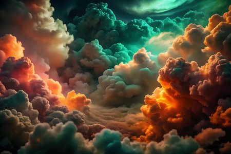 Epic Colorful Cloudscape, Dramatic Sky, Atmosphericの素材