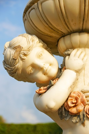 Statue of a cupid の写真素材