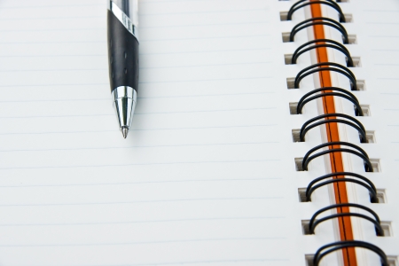 Notebook and a penの写真素材
