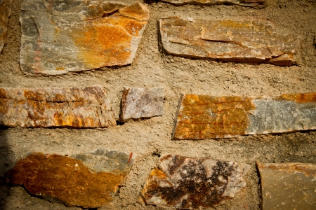 Texture of old rock wall for backgroundの写真素材