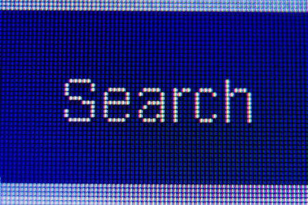 search on monitor computerの写真素材