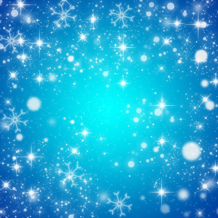 Christmas blue backgroundの写真素材