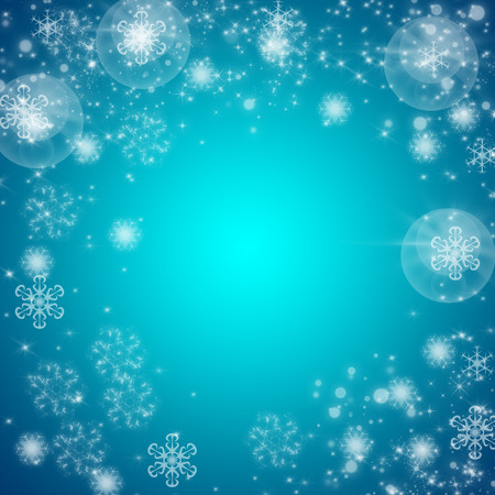 Christmas blue backgroundの写真素材