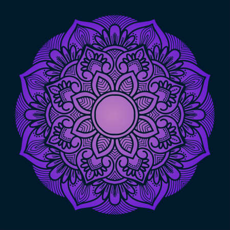 beautiful gradient style mandala vector designのイラスト素材