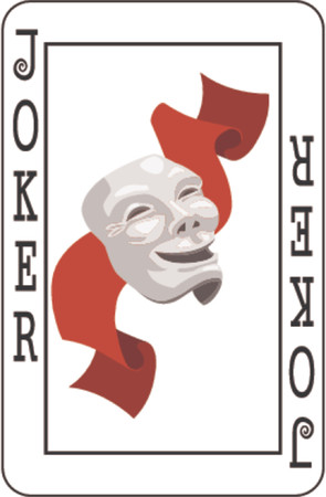  Joker card from deck of playing cards, rest of deck available.のイラスト素材