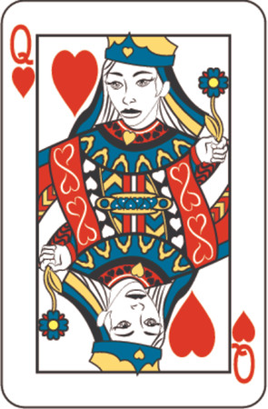 queen of heartsのイラスト素材