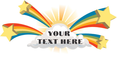 funky cloud signのイラスト素材