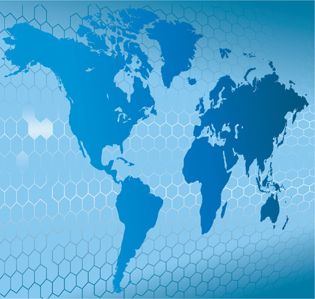 Globe Word Map of Earth Backgroundのイラスト素材