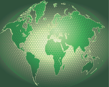 Globe Word Map of Earth Backgroundのイラスト素材