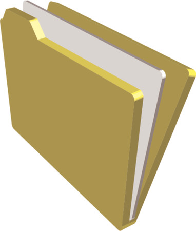 An illustration of a folder containing documentsのイラスト素材