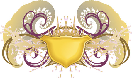 Winged shield graffiti grunge background. A Winged shield graffiti grunge background. Grouped and in layers for easy editing. No meshes used. のイラスト素材