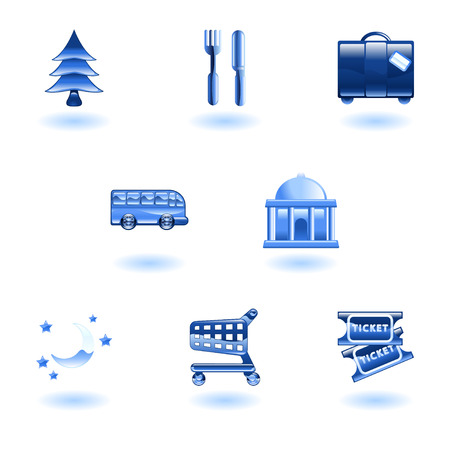 Tourist locations icon set Icon set relating to city or location information for tourist web sites or maps etc.
のイラスト素材