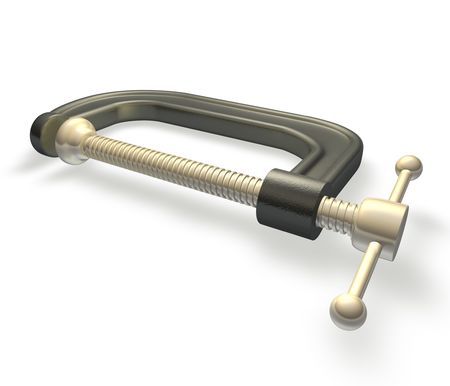 3d render illustration of a clamp or viceの写真素材