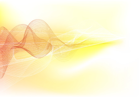 An conceptual abstract illustration depicting communication, sound, or perhaps thought wavesのイラスト素材