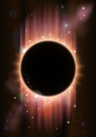 A futuristic ascience fiction eclipse background conceptのイラスト素材