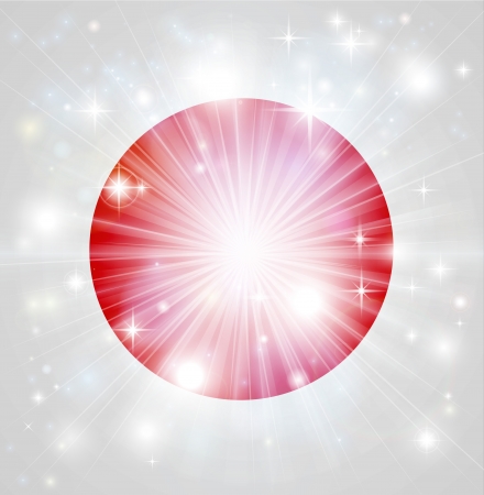 Flag of Japan background with pyrotechnic or light burst and copy space in the centreのイラスト素材