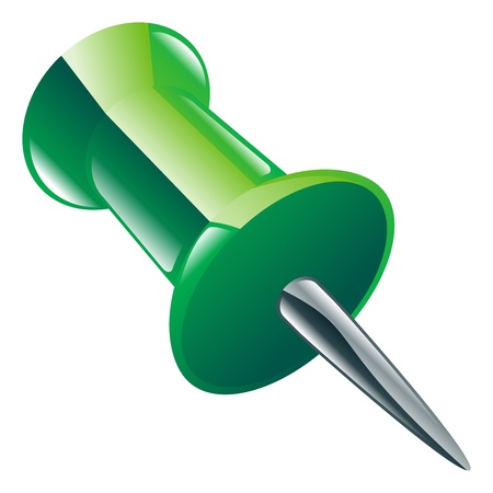 Illustration of drawing push pinicon clipart iconのイラスト素材