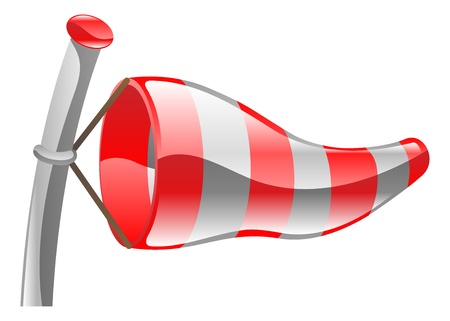 Weather icon clipart wind sock illustrationのイラスト素材