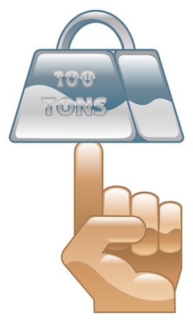 Strength concept icon clipart illustrationのイラスト素材