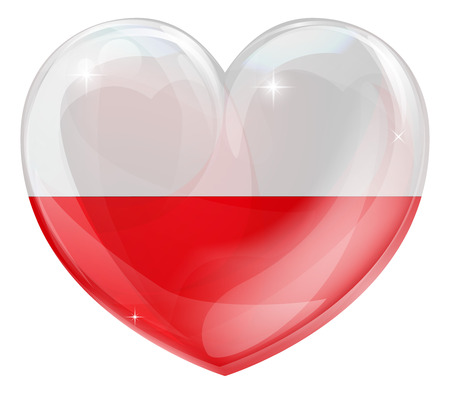 Poland flag love heart concept with the Polish flag in a heart shape
のイラスト素材