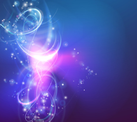 A modern abstract light swirl background with electric vortex shapesのイラスト素材