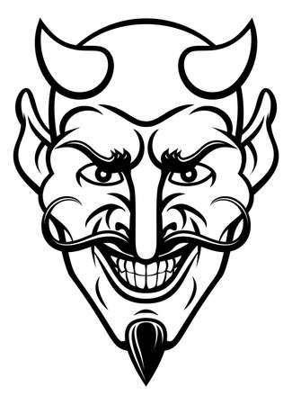 Devil sports Mascotのイラスト素材