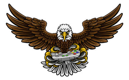 Eagle esports sports gamer mascotのイラスト素材