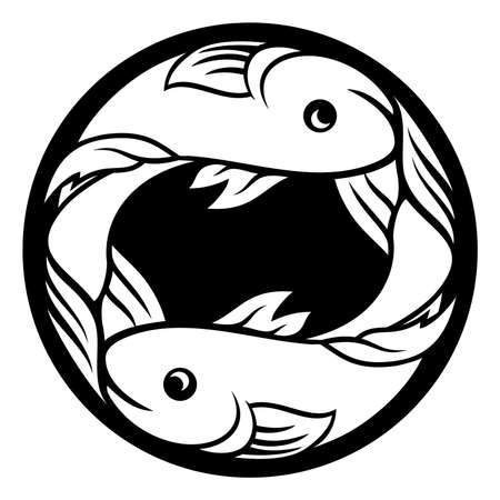 Pisces Fish Zodiac Horoscope Astrology Signのイラスト素材