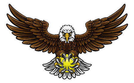 Eagle Tennis Sports Mascotのイラスト素材