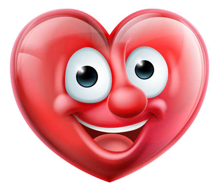 Heart Man Cartoon Characterのイラスト素材