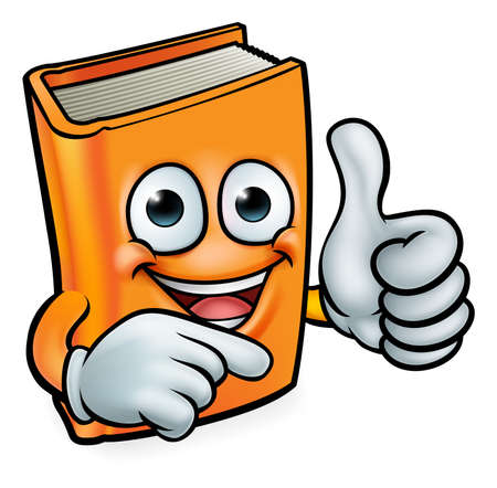 Book cartoon education mascot.のイラスト素材