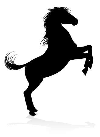 Horse Animal Silhouette Vector illustration.のイラスト素材