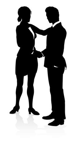 Business People Silhouetteのイラスト素材