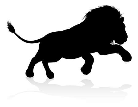 Silhouette Lionのイラスト素材