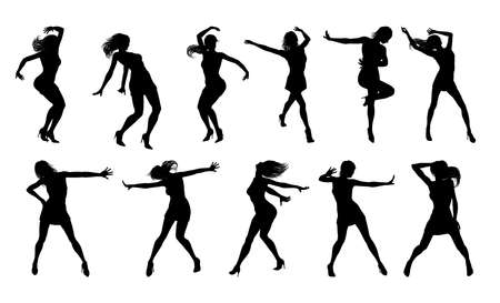 Dance Dancer Silhouettesのイラスト素材