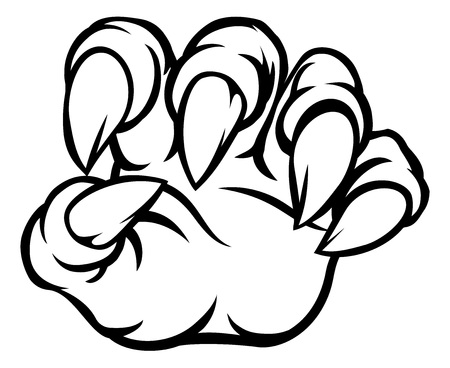 Monster Animal Claw Talons Handのイラスト素材